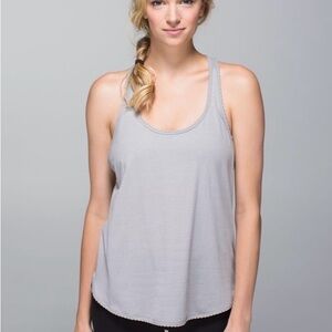 Women’s Lululemon 105 F Singlet Silver - Size 6 - NWT